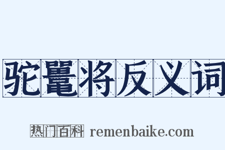 驼鼍将反义词是什么意思的图片
